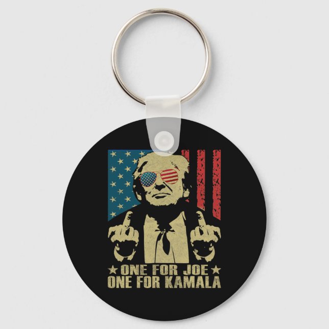 För Joe One for Kamala Funny Trump 2024 Nyckelring (Framsida)