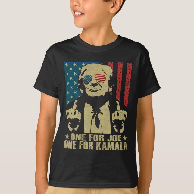 För Joe One for Kamala Funny Trump 2024 T Shirt (Framsida)