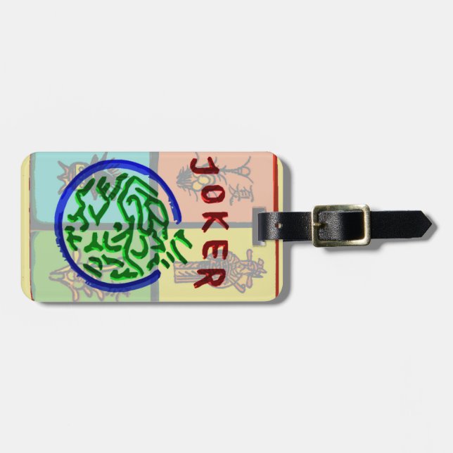 För Jokerbagage för Mah Jongg stor märkre Bagagebricka (Horisontell Framsida)