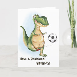För jokertecken T-Rex och fotbollsdagskort Kort