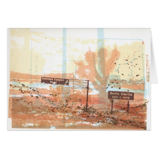 För Joshua för antilopdalmotorväg konst träd Hälsningskort (Framsidan Horizontal)