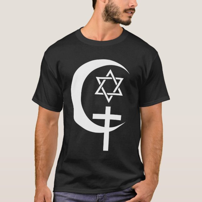 FÖR JUDEEGYPTEN FÖR MUSLIM KRISTEN FRED T SHIRT (Framsida)
