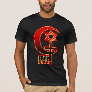 FÖR JUDEEGYPTEN FÖR MUSLIM KRISTEN FRED T-SHIRT