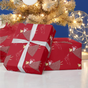 För julgåva för nyckfull gullig Snowflake felik Presentpapper