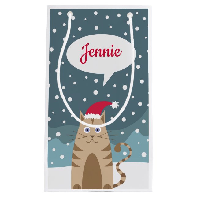 För julhelgdagar för personlig känd santa katt (Framsidan)