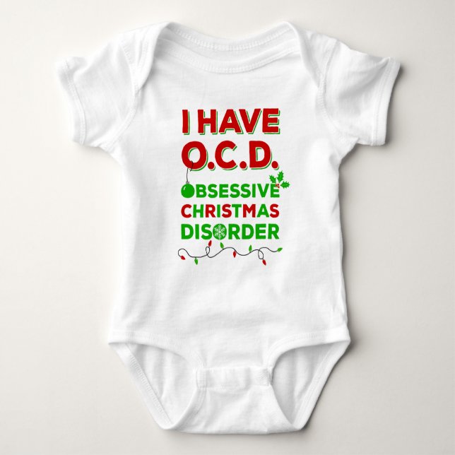 För juloordning för OCD tvångsmässiga T-tröja Tee (Framsida)