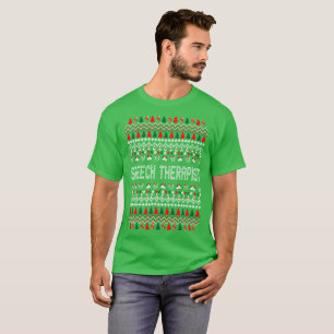 För jultröja för logoped ful Tshirt T-shirt