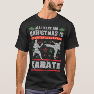 För jultröjan för Karate fläktar fula Muttahida T Shirt