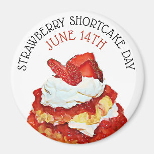 För Juni 14th för jordgubbeShortcakedag magnet
