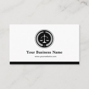  för justitieministern Attorney - Simple Elegant Visitkort