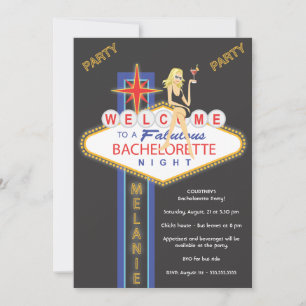 för Kacey_Girls Night Out Bachelorette Inbjudningar