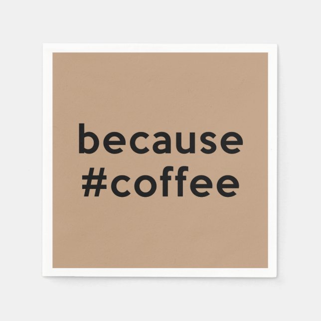 För kaffe pappersservett (Framsidan)