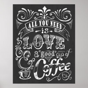 För kaffeaffischtrycket all gåvan som du behöve poster