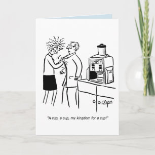 För kaffefödelsedag för affär roligt kort