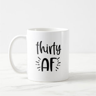För kaffemugg för trettio AF rolig gåva för 30års