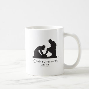 För kaffemugg w/Black "för gudomlig tjänare"