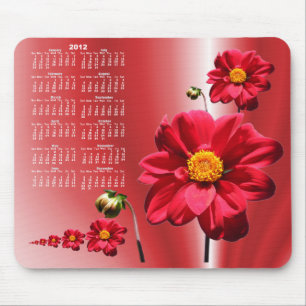 För kalender~ för Dahlia 2 mousepad Musmatta