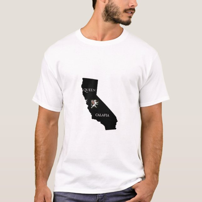 För Kalifornien för drottningClafia _skjorta T Shirt (Framsida)