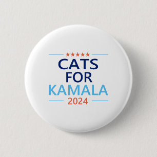 För Kamala Harris 2024 Barnsolt Cat Dam Jd Vance Knapp
