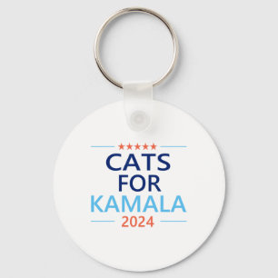 För Kamala Harris 2024 Barnsolt Cat Dam Jd Vance Nyckelring