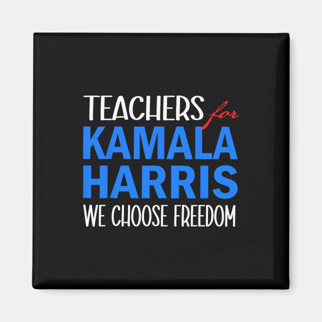 För Kamala Harris 2024 väljer vi frihet Magnet (Framsidan)