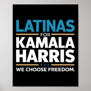 För Kamala Harris 2024 väljer vi frihet Poster