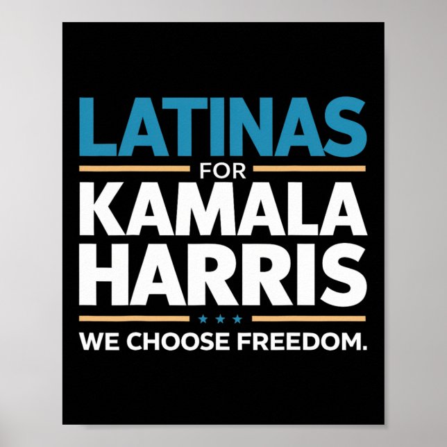 För Kamala Harris 2024 väljer vi frihet Poster (Framsidan)