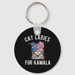 För Kamala Harris Cat Dam Usa 2024 Womens Nyckelring