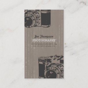För kamerafotografi för vintage Retro visitkorta Visitkort