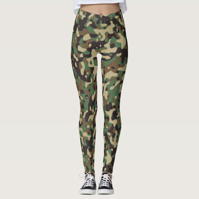 För kamouflageHerr Fru för soldat- soldat militärt Leggings (Framsida)