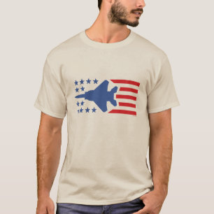 För kämpejet för örn F-15 stars och stripes för Tee Shirt