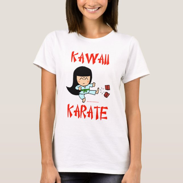 för kampsportchibi för kawaii gullig karate tee shirt (Framsida)
