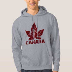 För Kanada för kall Kanada Hoodie Retro skjortor
