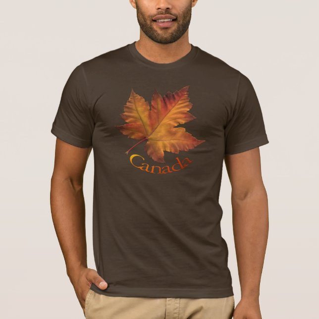För Kanada för Kanada lönnlövT-tröja skjorta T-shirt (Framsida)