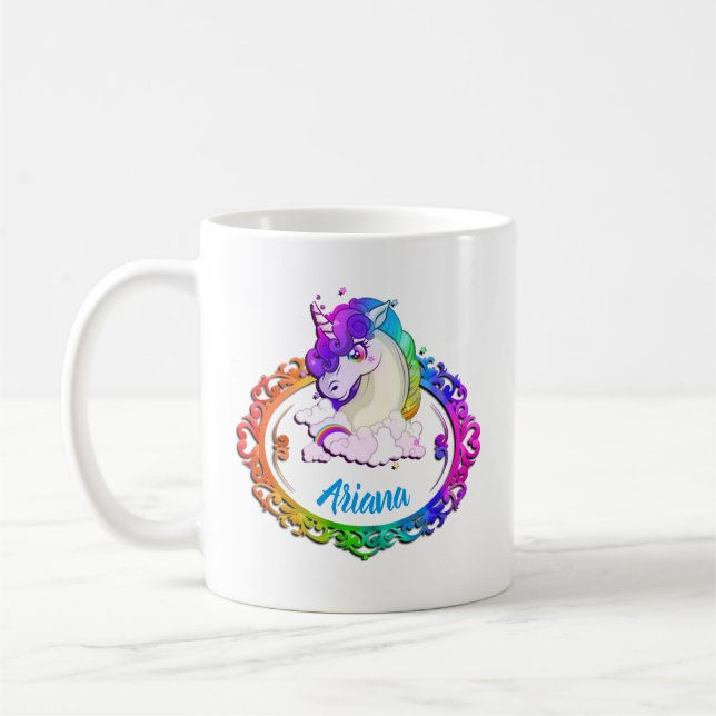 För känd mugg för kaffe Unicornregnbåge för (Vänster)
