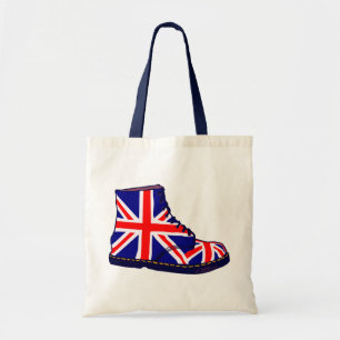 För kängapop för Retro look brittisk konst Tygkasse