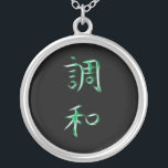 För KanjiCalligraphy för harmoni japanskt symbol Silverpläterat Halsband<br><div class="desc">För mer något liknande detta, besök Härom design: Kanji är de adoptiv- logographic (eller ideaographic) kinesiska teckenen som används i det moderna japanska handstilsystemet. Japanen benämner "kanji" för de kinesiska teckenen betyder "Han tecken" och är formligen det samma skriftligt benämner i det kinesiska språket för att se till teckenhandstilsystemet "hanzi.",...</div>