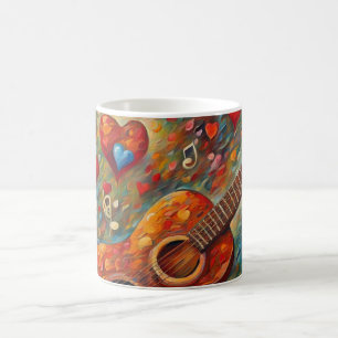 För Kärlek av gitarrer och musik Kaffemugg