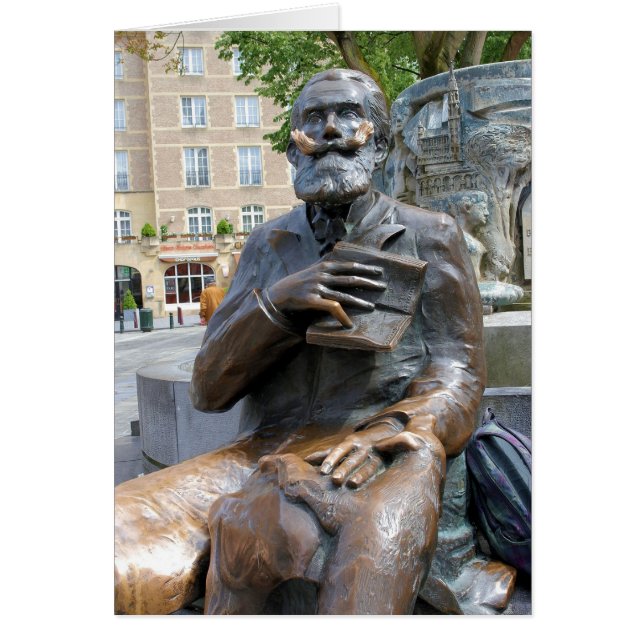 För Kärlek i Bra Bok - Bryssel, Belgien Hälsningskort (Framsidan)