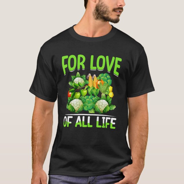 För Kärlek i hela livet jag Vegan T Shirt (Framsida)