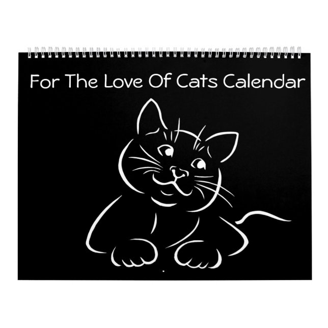 För Kärlek i kalender för katter (Omslag)