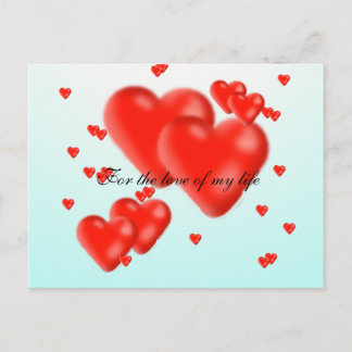 För kärlek i mitt liv vykort