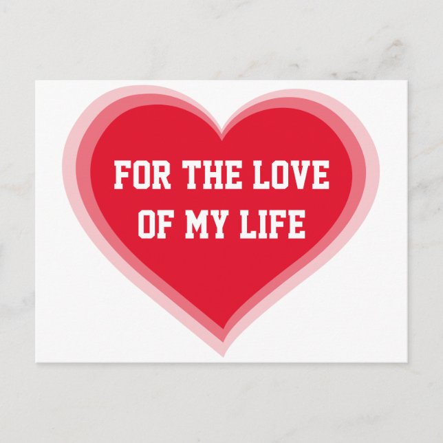 För Kärlek i mitt livs Alla hjärtans kort (Framsida)