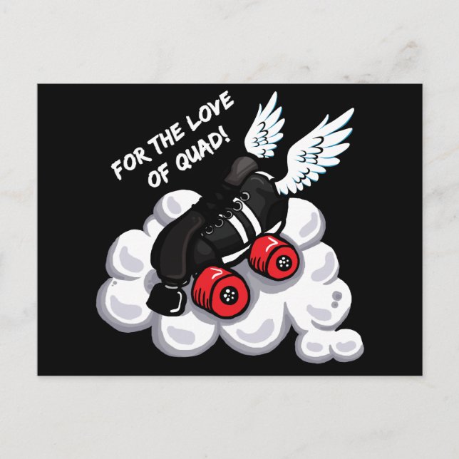 För kärlek i quad vykort (Framsida)