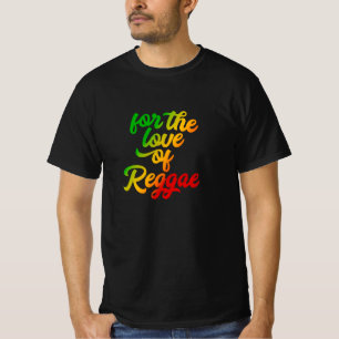 För Kärlek i Reggae Rasta Färg Reggae T Shirt