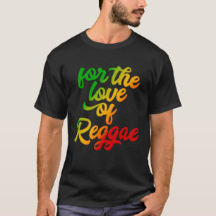 För Kärlek i Reggae Rasta Färg T Shirt