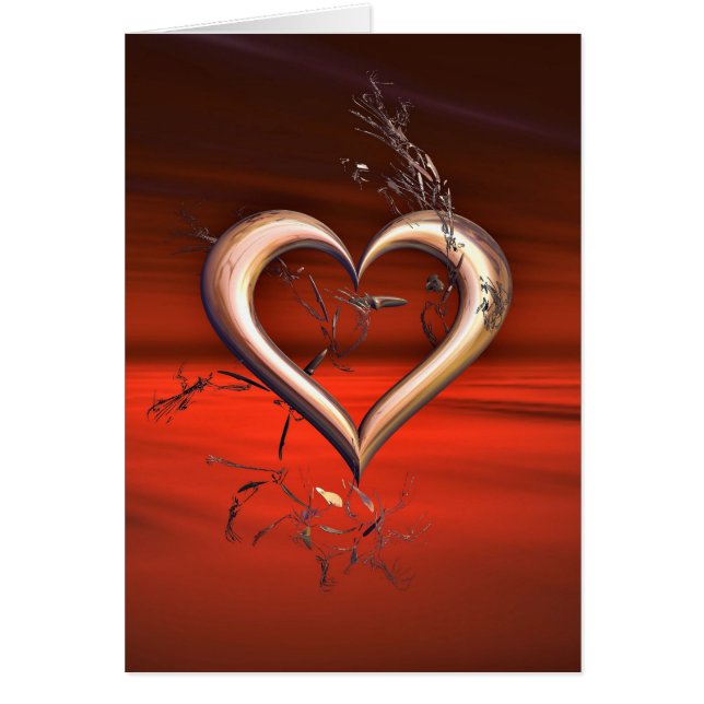 För Kärlek i Röda Hälsningskort (Framsidan)