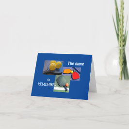 För Kärlek på det pickleball-vikta gratulationskor Kort