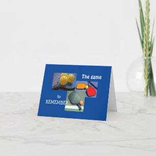 För Kärlek på det pickleball-vikta gratulationskor Kort