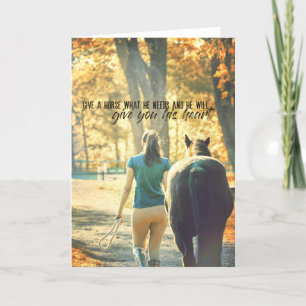 FÖR KÄRLEK PÅ ETT PONY-KORT TACK KORT